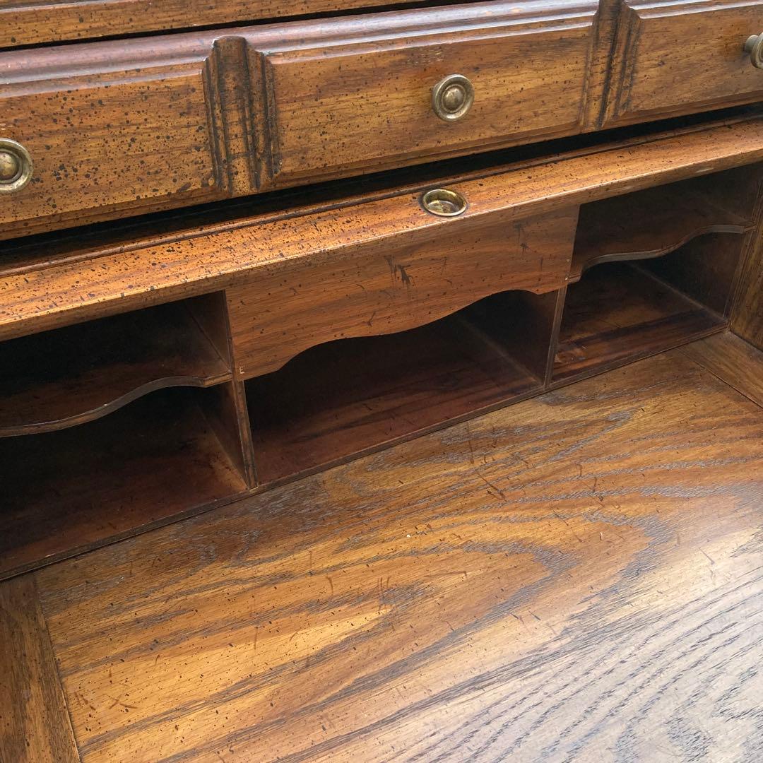 アンティーク　ヴィンテージ　蛇腹　ライティングビューロー　デスク　机　ドレッサー