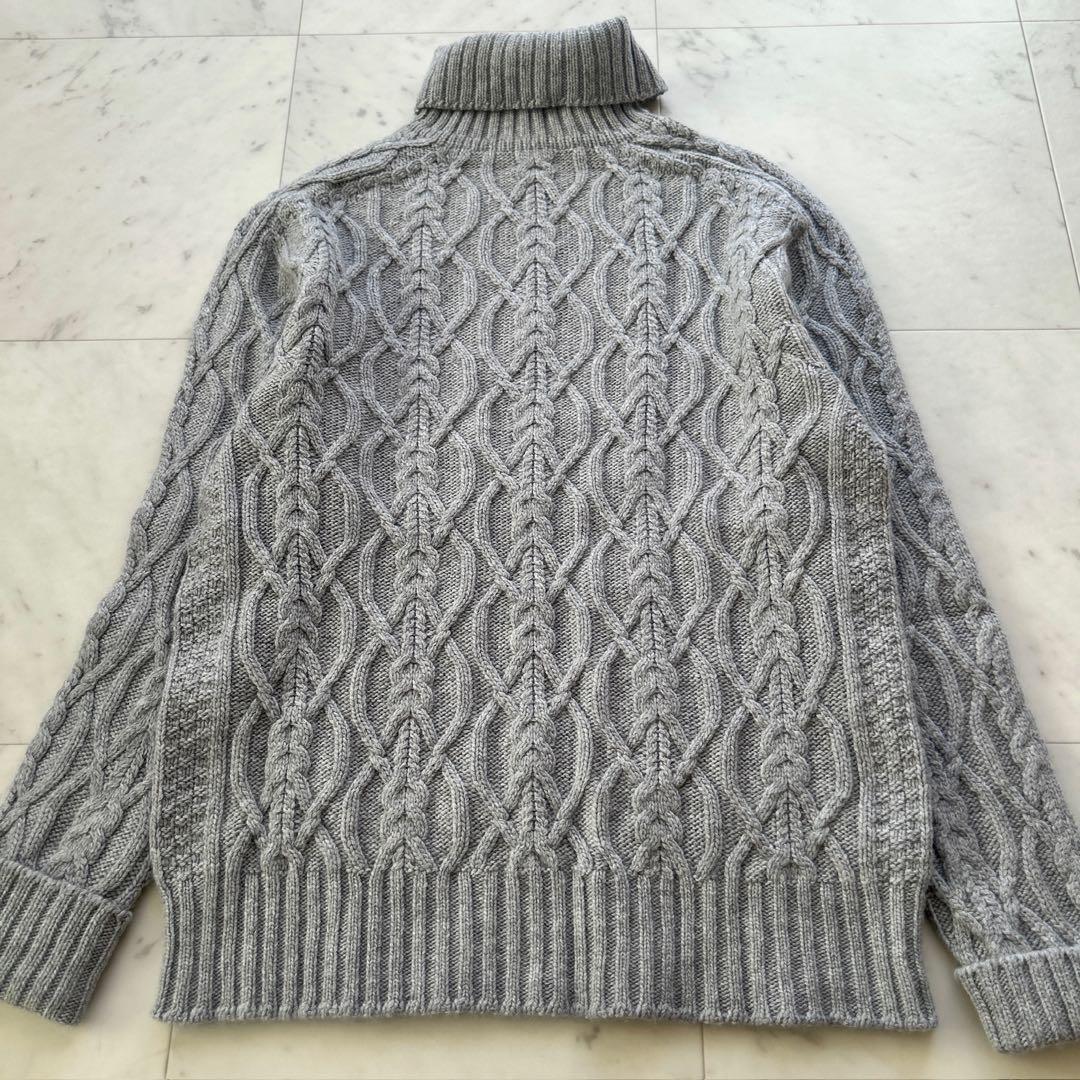 Johnstons of Elgin カシミヤ 100% アランニット セーター