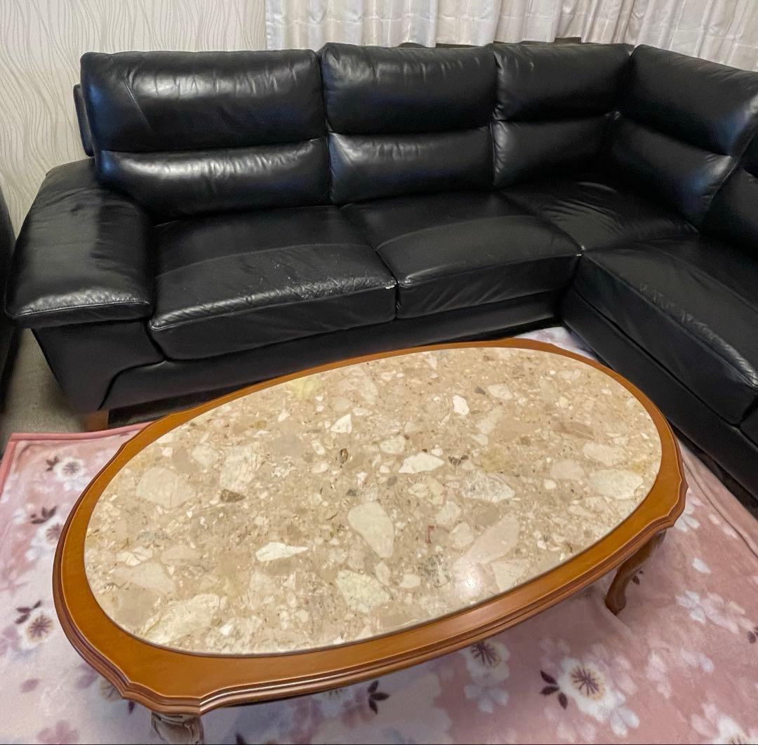 黒レザーコーナーソファー , 最終値下げ