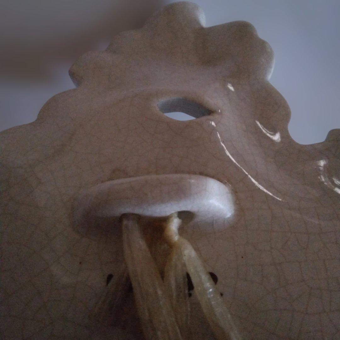 花柄陶器花器 ヴィンテージ風 陶器掛け28/23