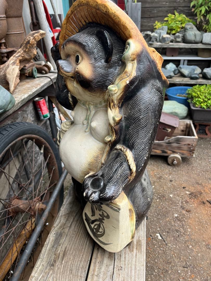 shota たぬきの置物、たぬき55センチ、たぬきの傘立て置物、傘立て、