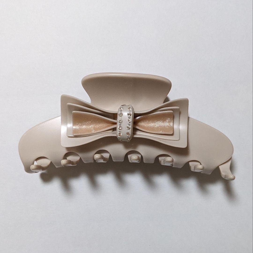 アレクサンドル ドゥ パリ リボン クリップ L ラインストーン付き♪