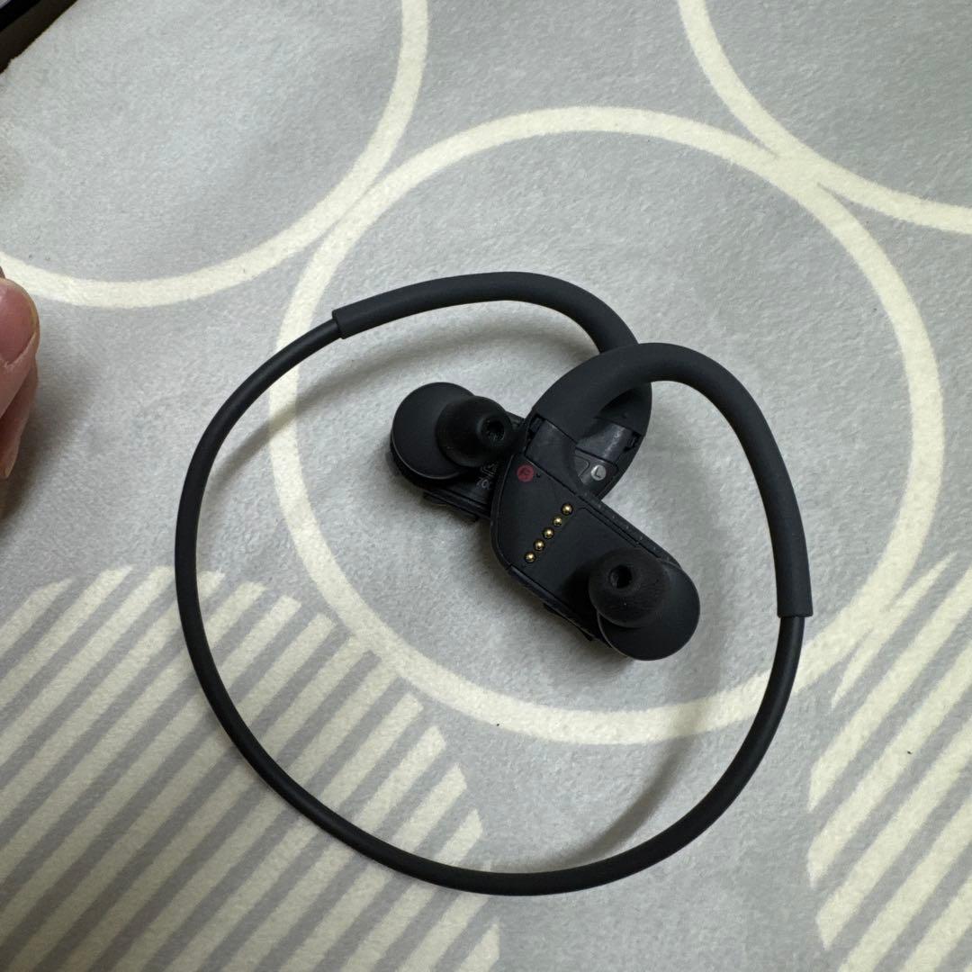 ソニー　ヘッドホン一体型ウォークマン ブラック NW-WS413 イヤホン