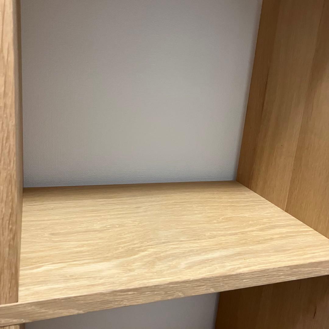 無印良品 スタッキングシェルフセット・３段×２列・オーク材※引出し無し