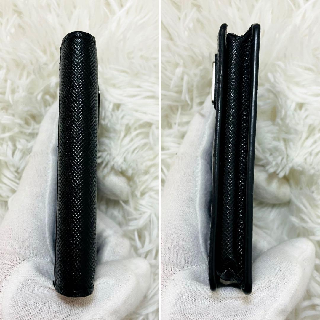 未使用級✨PRADA 名刺入れ カードケース レザー トライアングルロゴ 現行