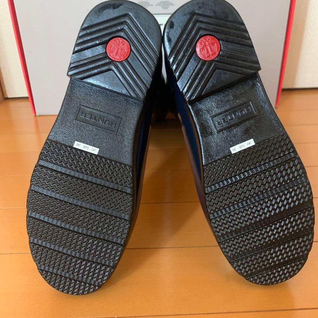 ハンター　レインブーツ　グロス　キルティング　トール　UK3 ネイビー