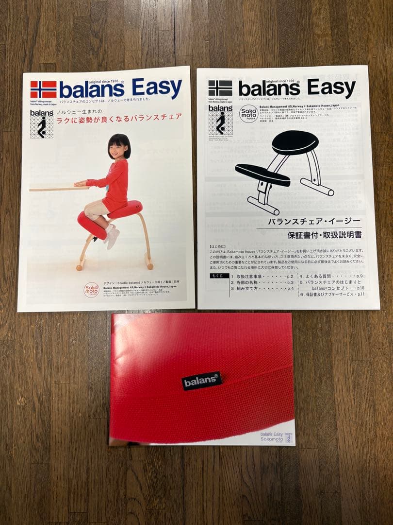 【MIYUさん専用】バランスチェア　balans Easy 赤