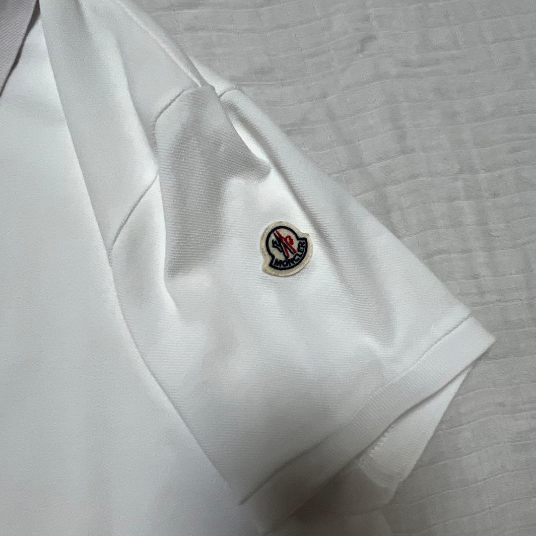 ☆さ〜ばる☆【本物】MONCLER モンクレール ポロシャツ ホワイト S