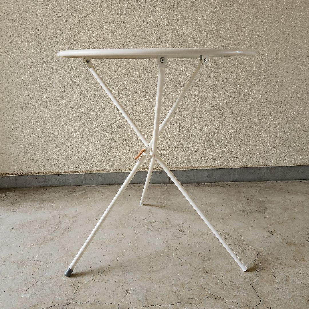 ヴィンテージ 丸型アイアンテーブル ラウンドテーブル 折りたたみテーブル