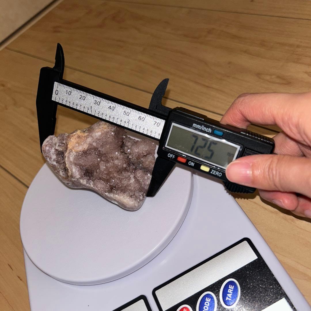 ピンクアメジスト 原石 190g キラキラ 天然石