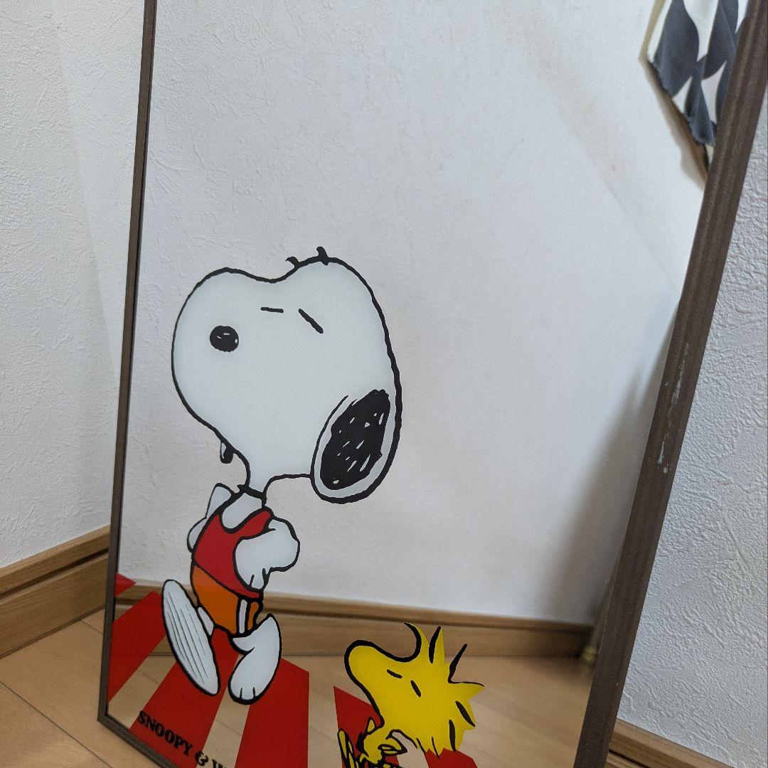 スヌーピー SNOOPY &WOODSTOCK パブミラーレトロヴィンテージ