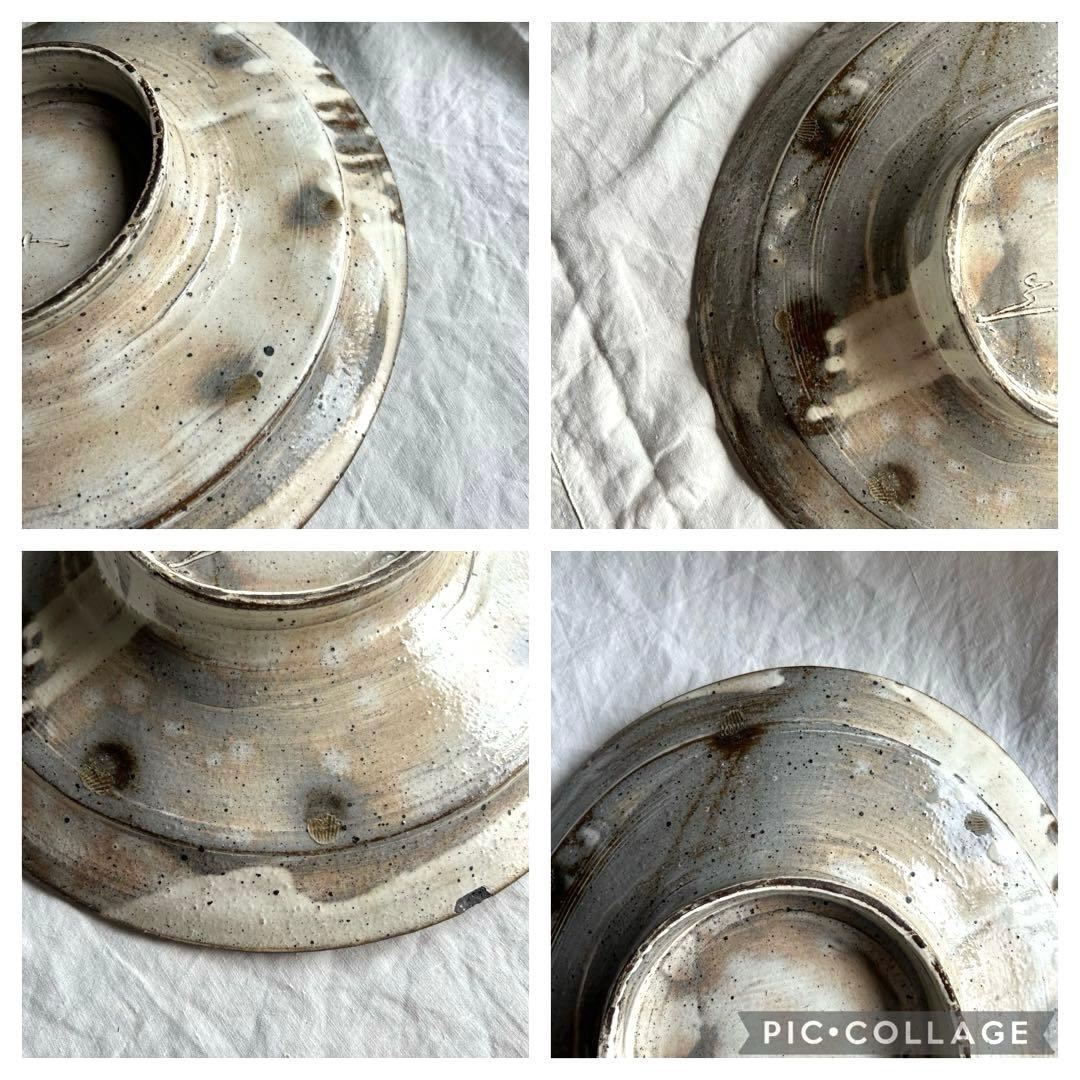 刷毛目　ゆがみ大皿　特大　日本　アンティーク　ヴィンテージ　骨董