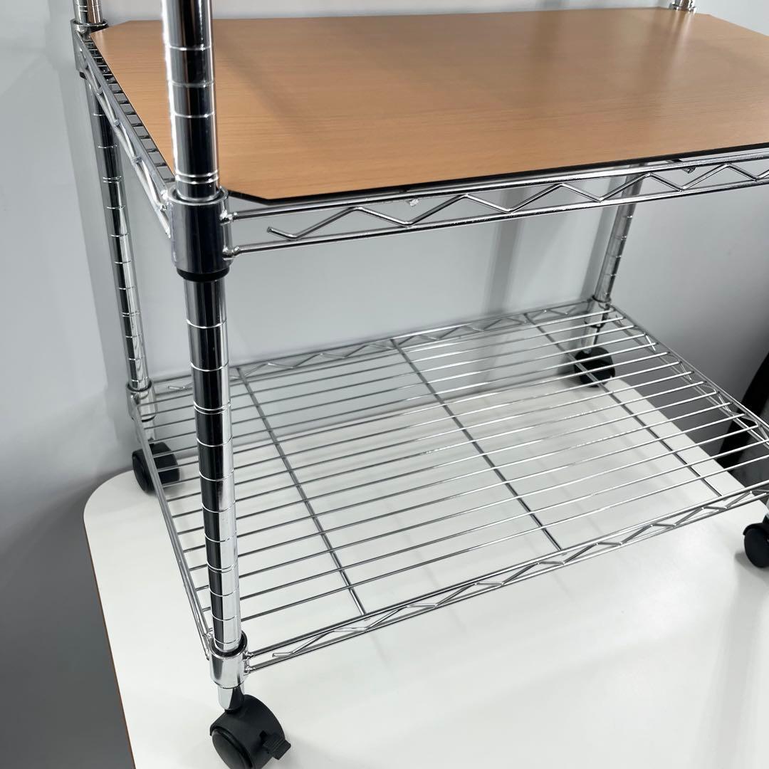 美品 Luminous ルミナス スチールラック メタルラック 4段 天板2枚付