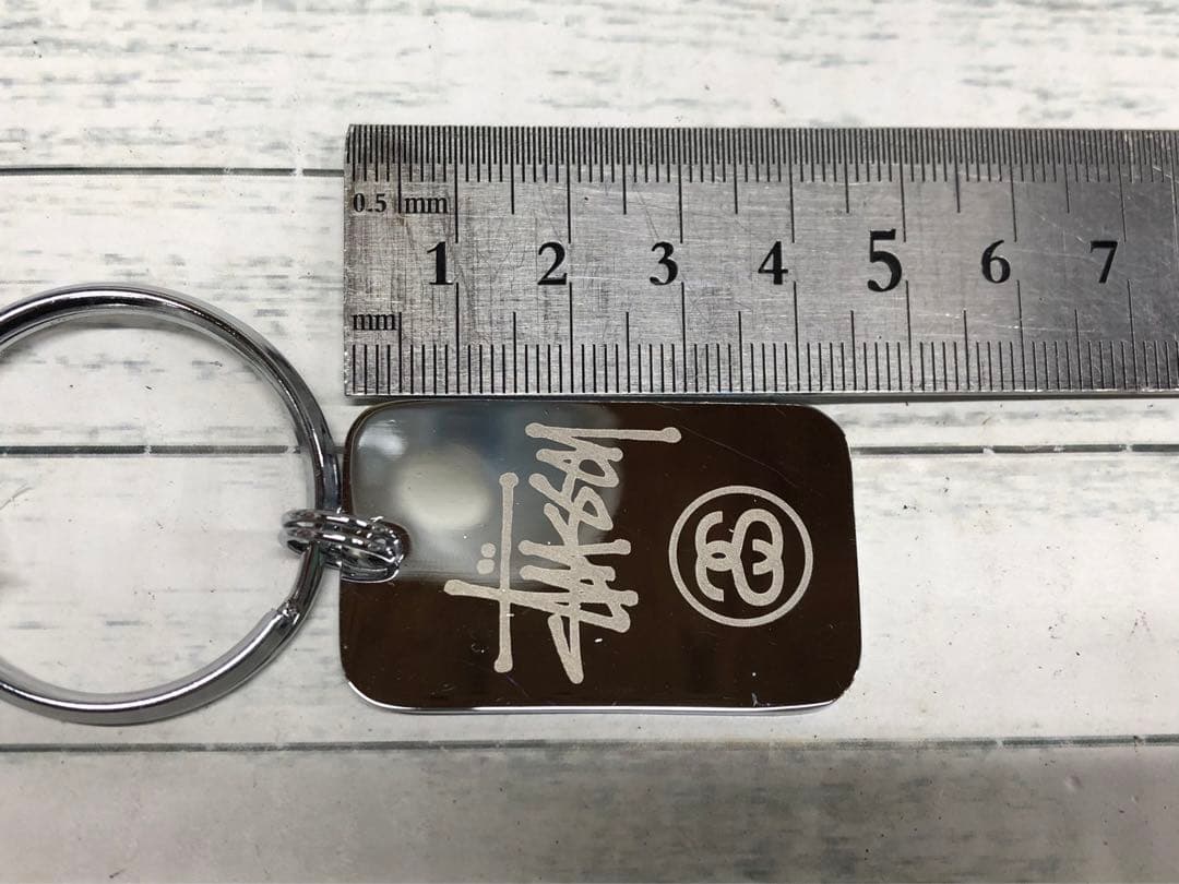 STUSSY 25周年記念 ドッグタグ キーホルダー　6610