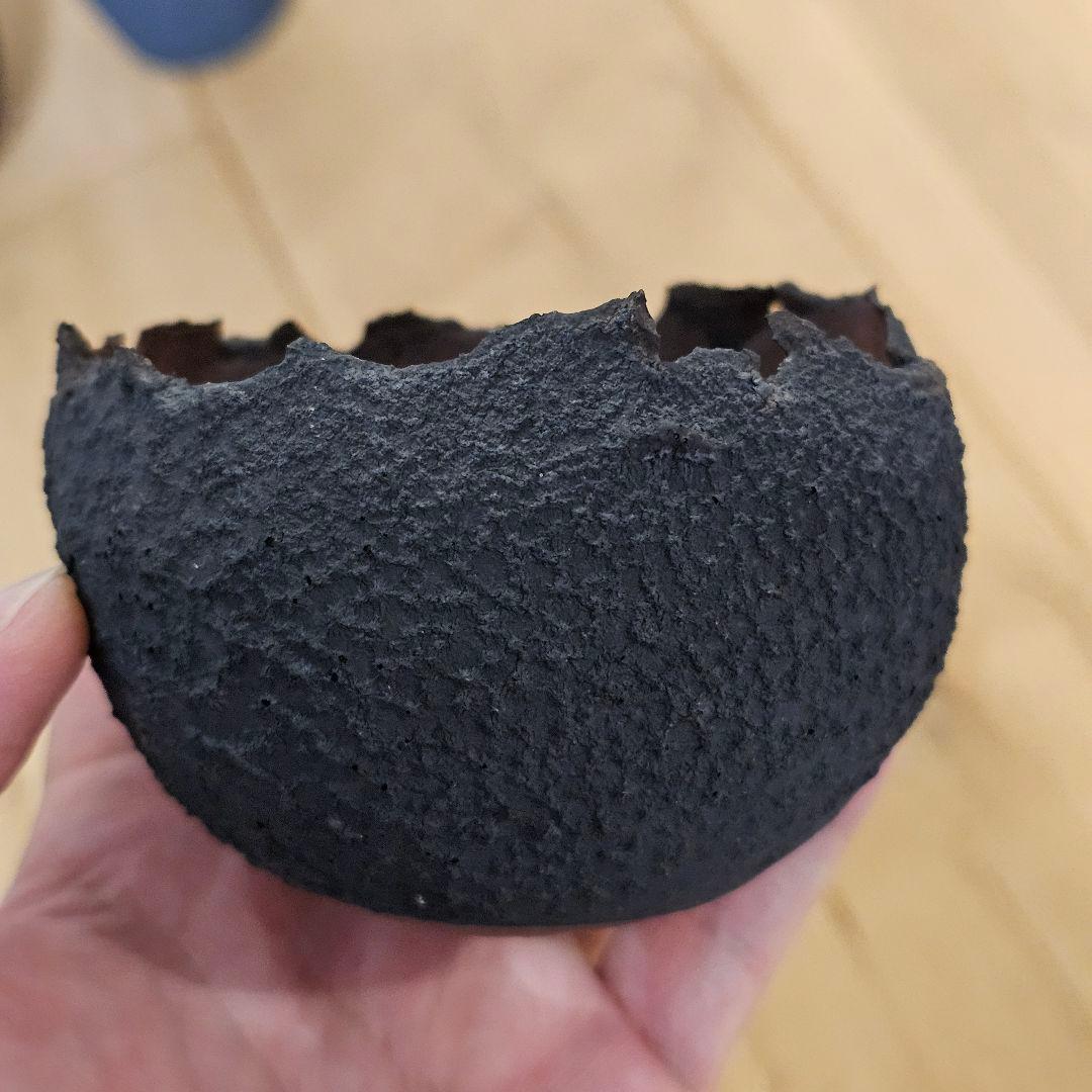 新品未使用 たけろうポット ちぎり コクコク タタキ 植木鉢 陶器鉢