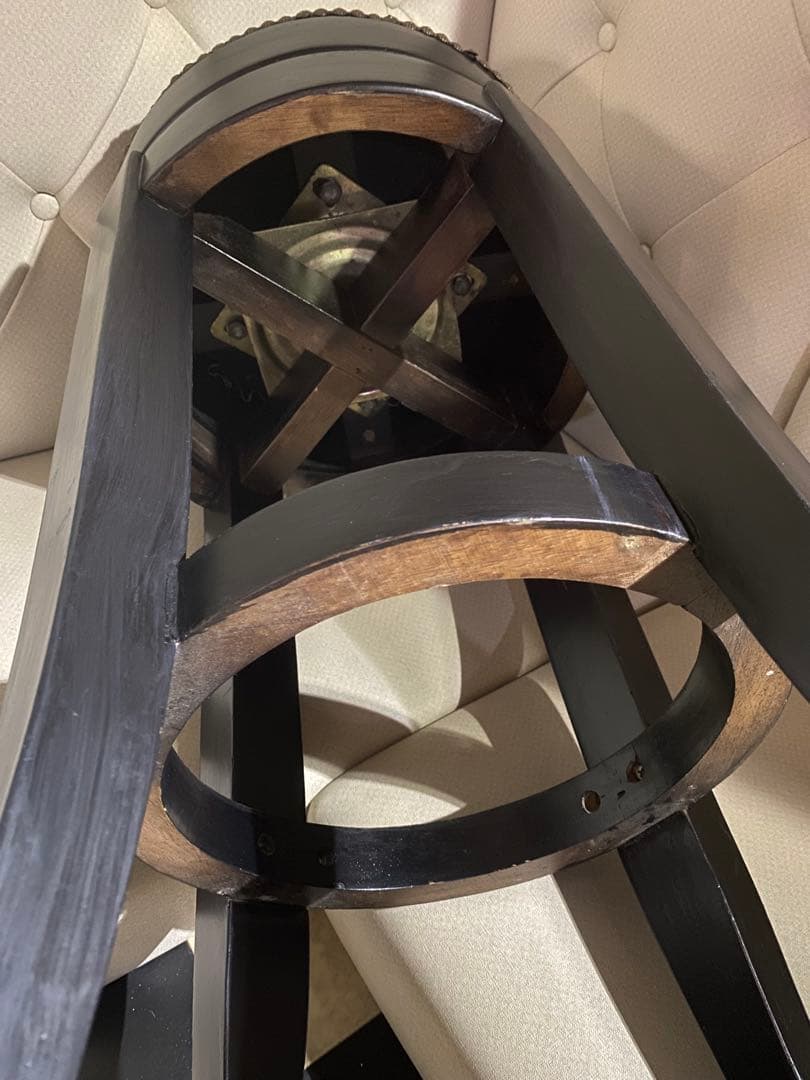 希少♦️猫脚 鋲留 ヴィンテージ ハイスツール♦️ゴシック♦️マットブラック♦️送料込