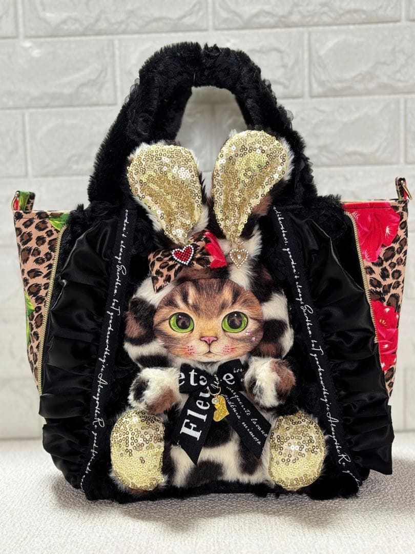 灰*猿様 コヤンイサムチョン　サイドファスナーバッグ（大）　サンダーちゃん　ヒョ