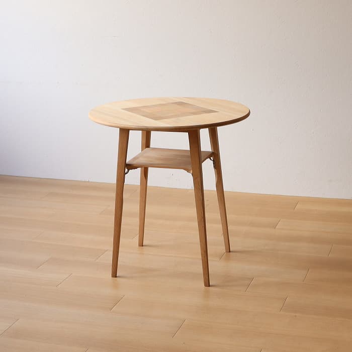 ヴィンテージ サイドテーブル 丸 レトロ 古家具 マホガニー カフェ 喫茶