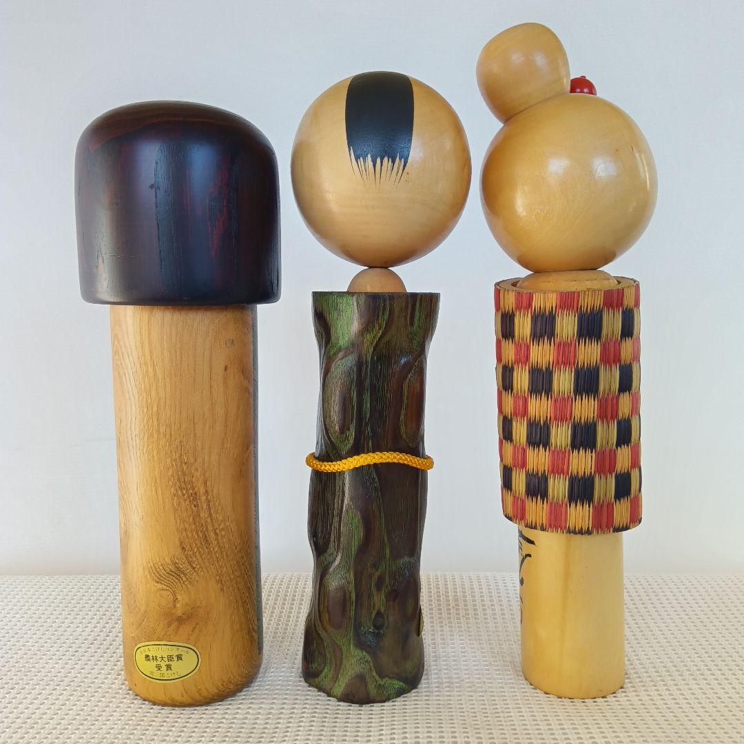 創作こけし 5体まとめて