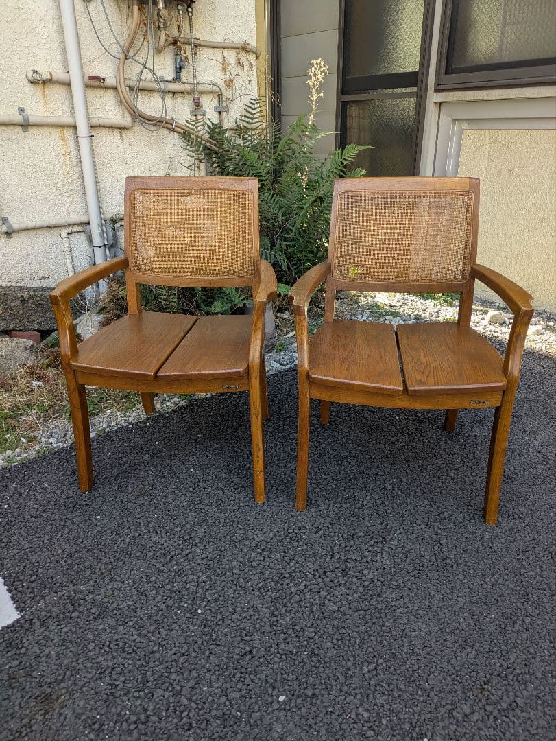 浜本工芸　チェア　ダイニングチェア　ラタン　送料込み 01 アームチェア