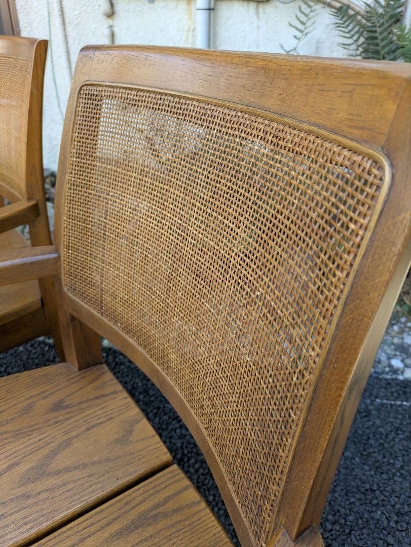 浜本工芸　チェア　ダイニングチェア　ラタン　送料込み 01 アームチェア