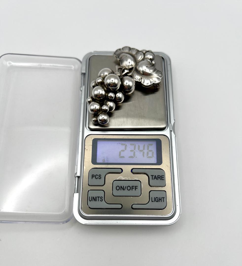   ムーンライト グレープ ブローチ シルバー925