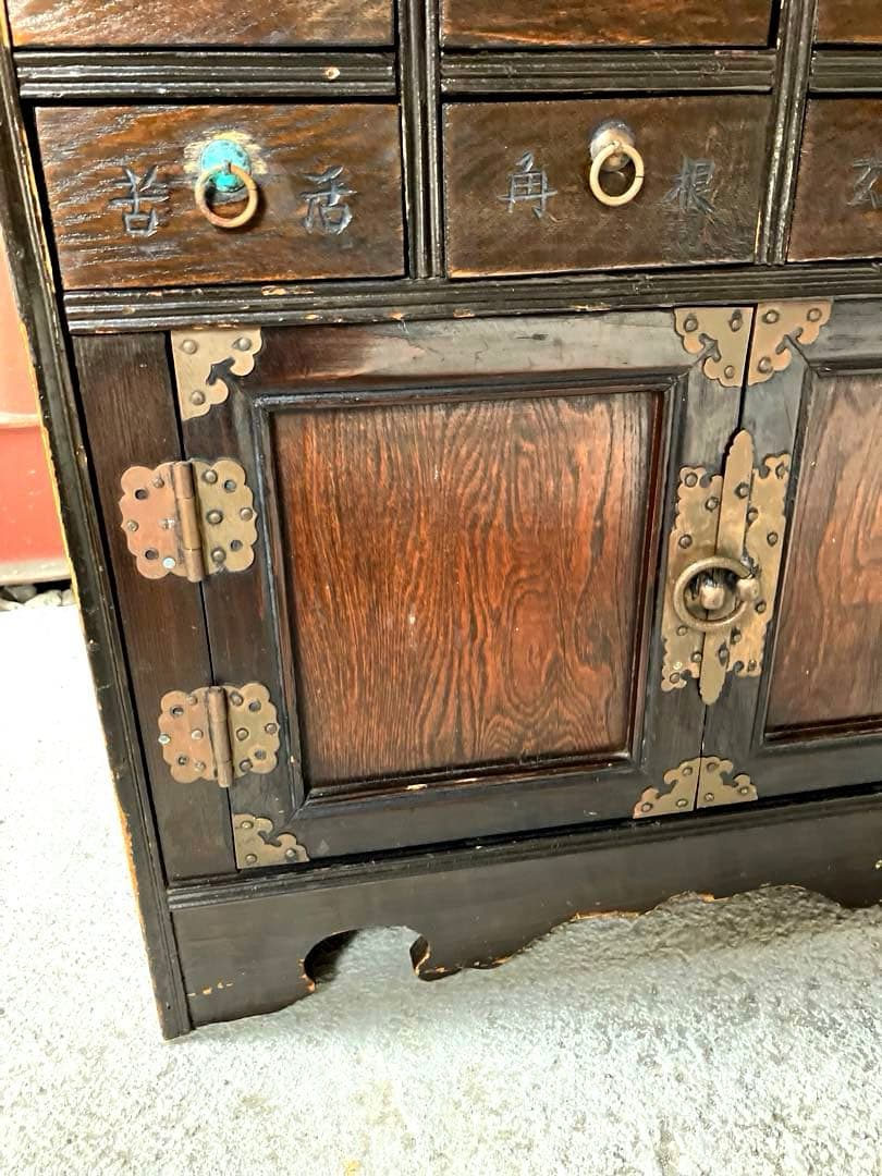 アンティーク　李朝　薬箪笥　訳あり
