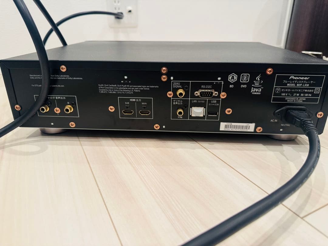 Pioneer ブルーレイディスクプレーヤー BDP-LX58（説明文必読）