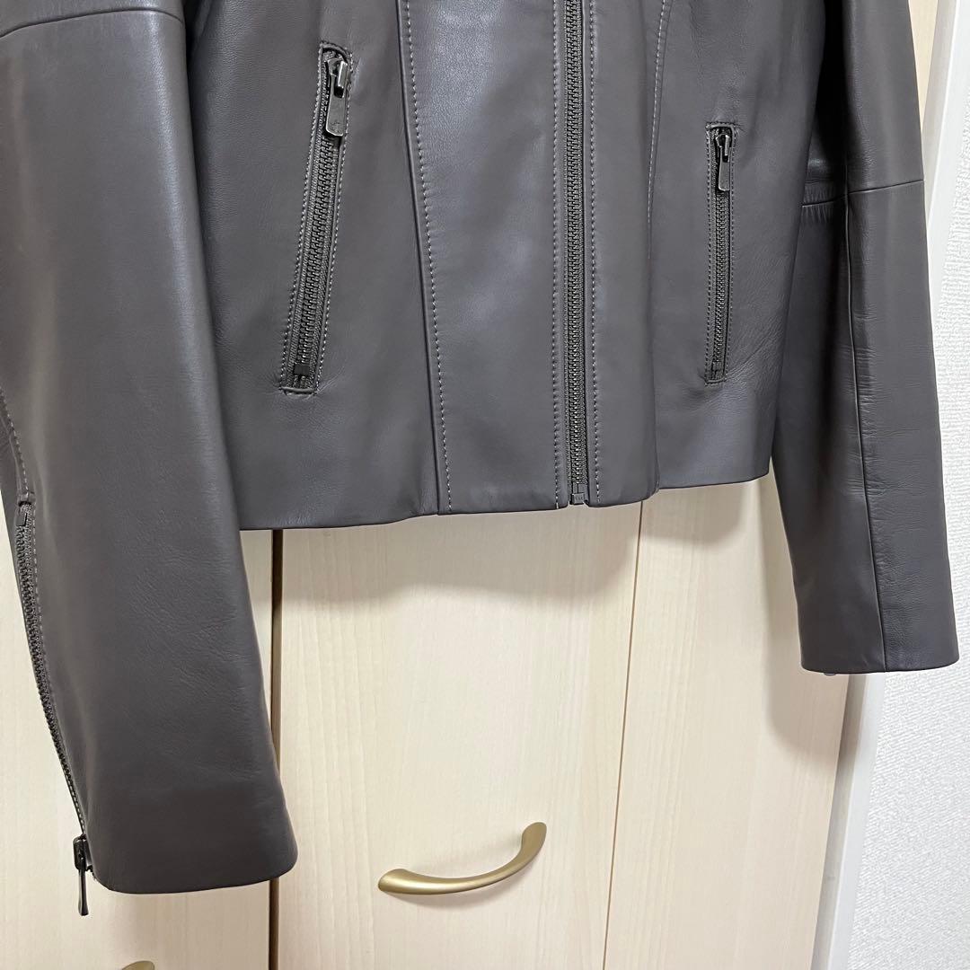 ANAYI アナイ ノーカラーライダースジャケット