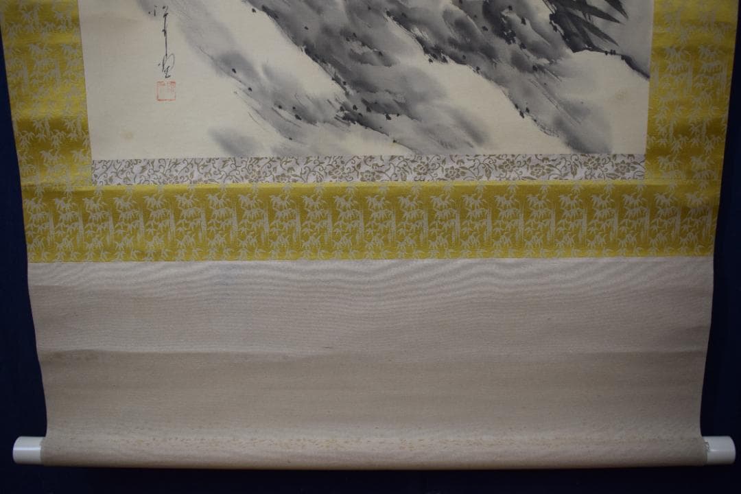 名称不詳/猛虎図/掛軸☆宝船☆Z-97