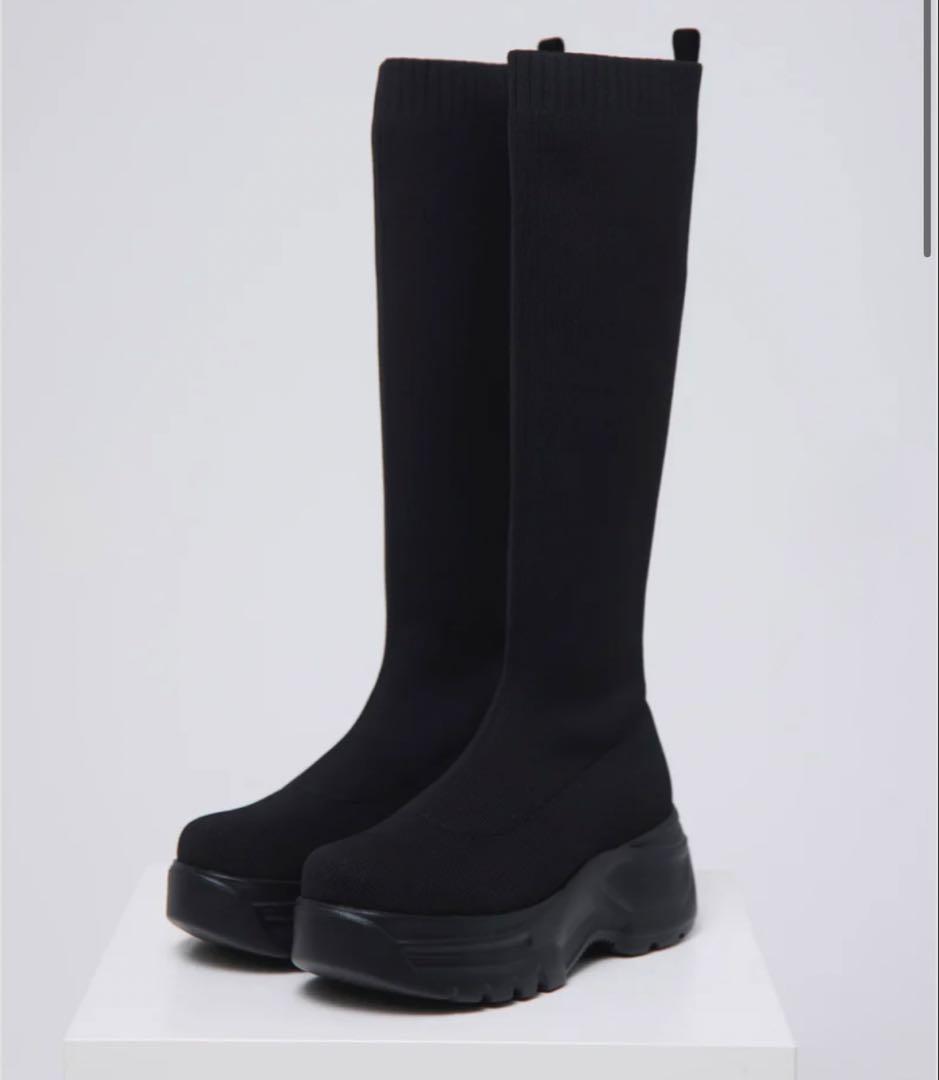 鈴木亜美　platform long boots ロングブーツ