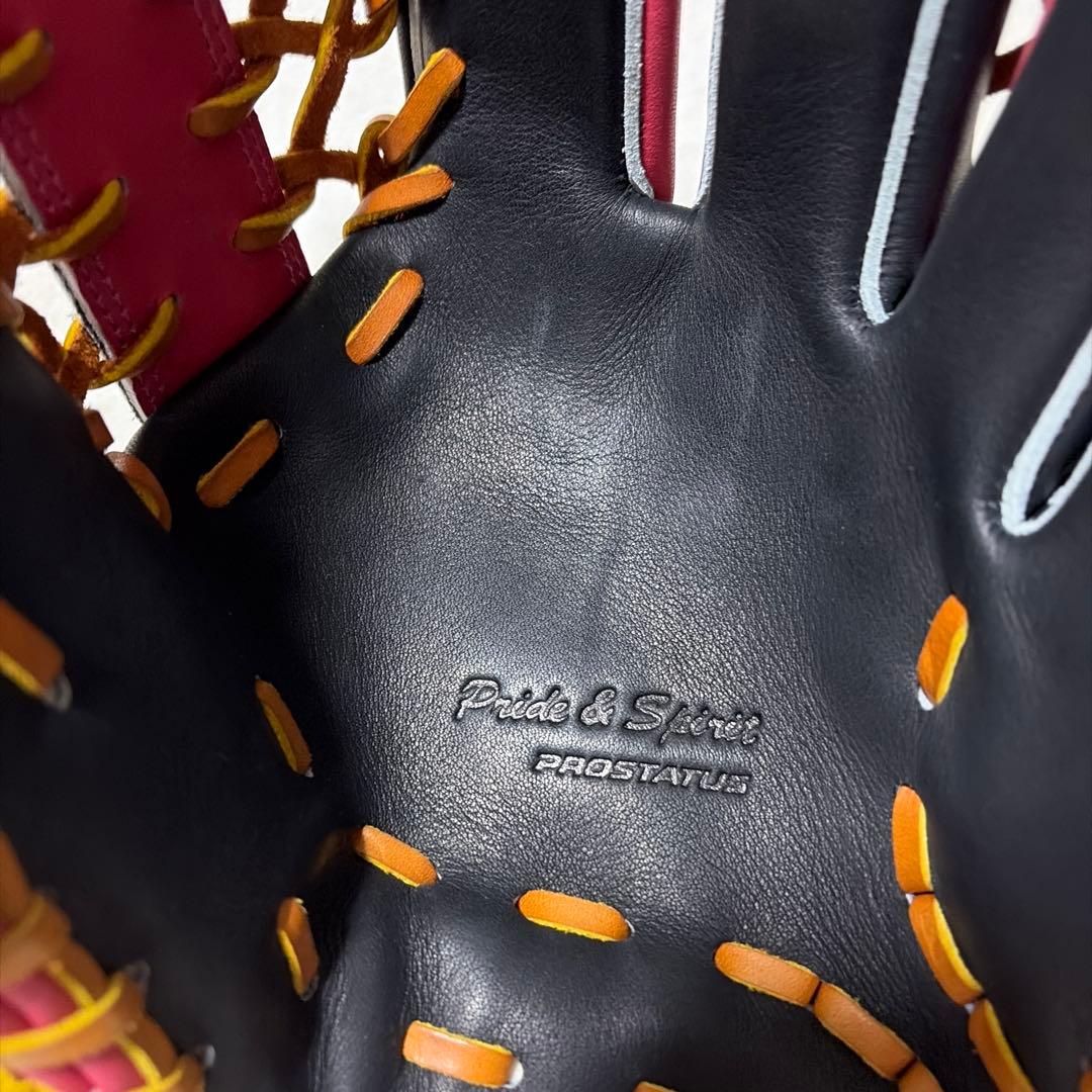 本日限定プロステイタス軟式外野用　桜刺繍　湯もみ型付け済即使用可　袋付新品未使用