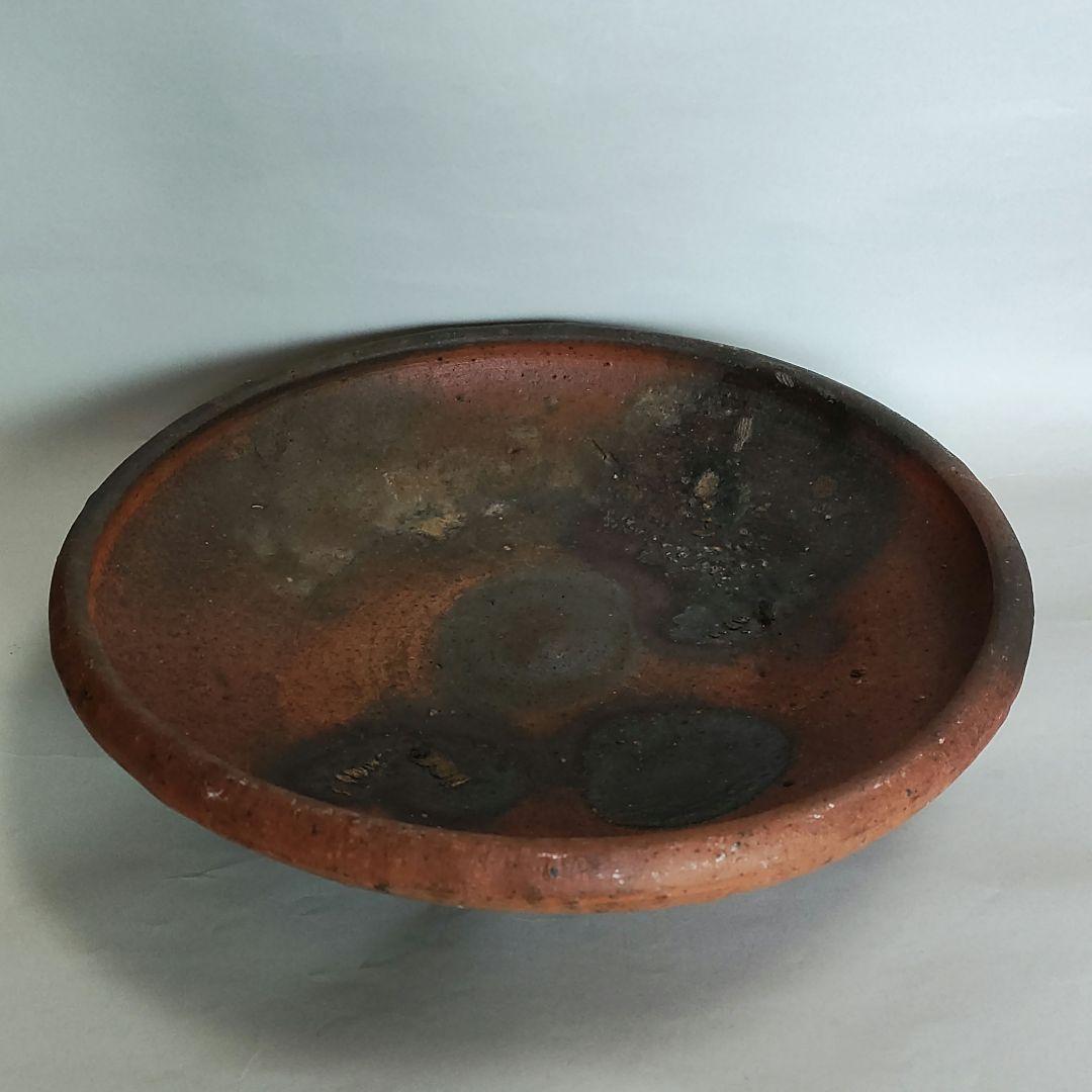 森岡成好　南蛮焼締平鉢　南蛮焼　川淵直樹