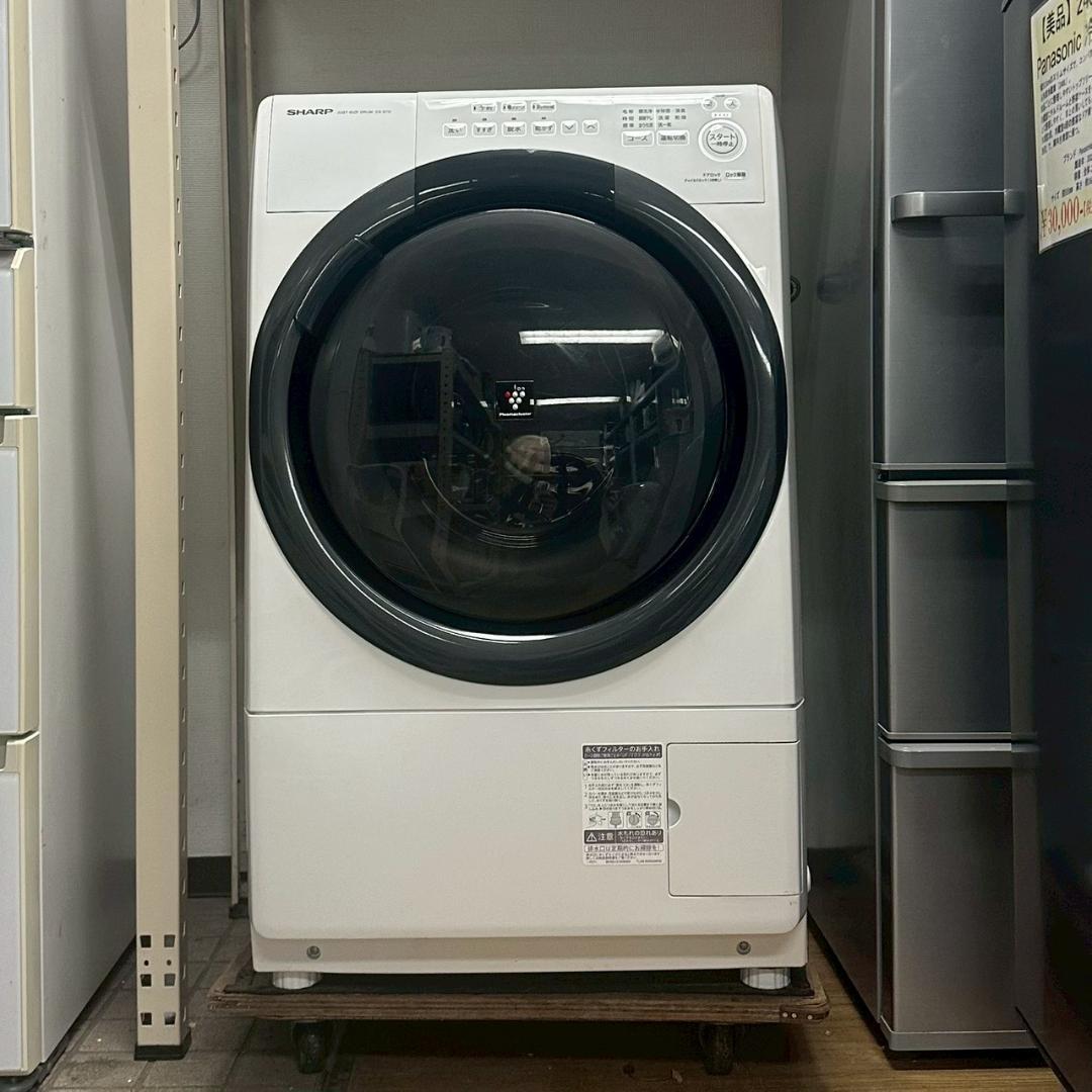 iΦ SHARP ドラム式洗濯機 ES-S7G 2021年製 7kg ホワイト①