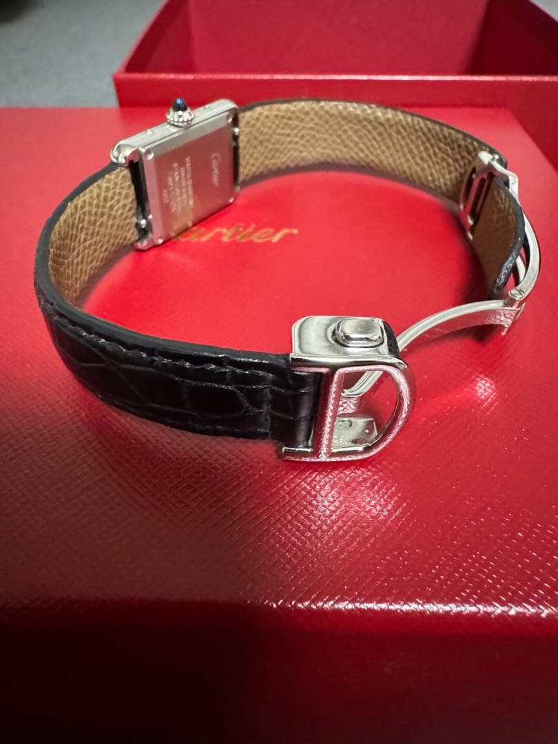 カルティエ タンクマスト SM WSTA0071 極美品 ブラックダイヤル