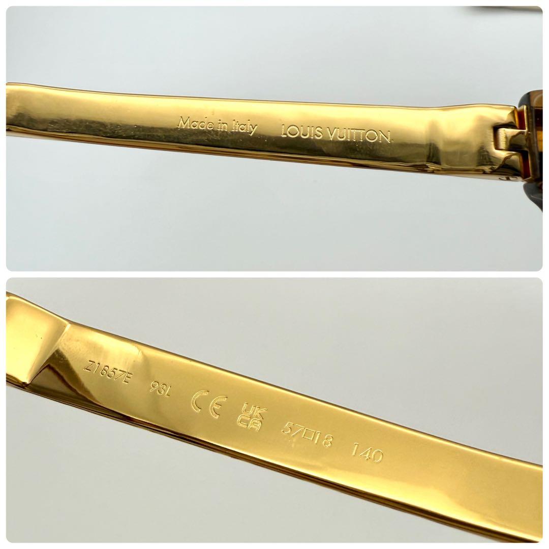 美品 ルイヴィトン サングラス LV プティ スプソン キャッツアイ 現行 黒