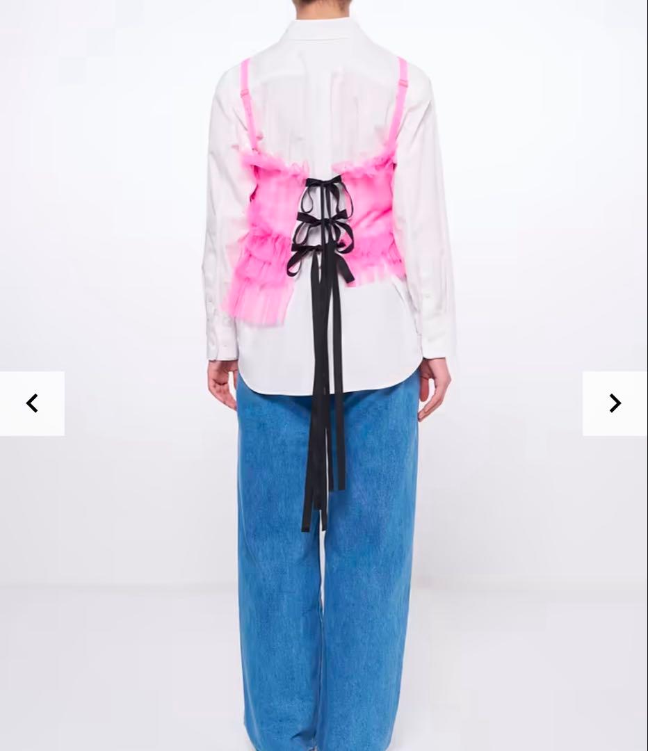 トップス VIVIANO / Ruffle Tulle Bustier