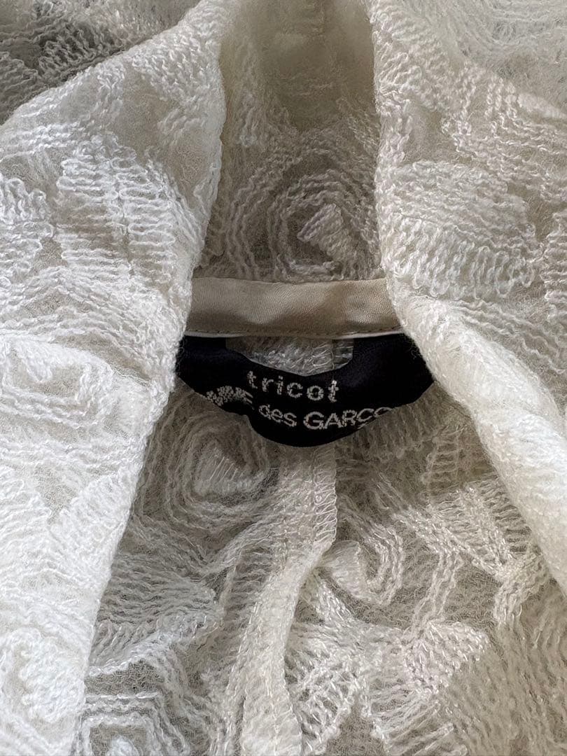 1990 tricot COMME des GARÇONS レースカーディガン