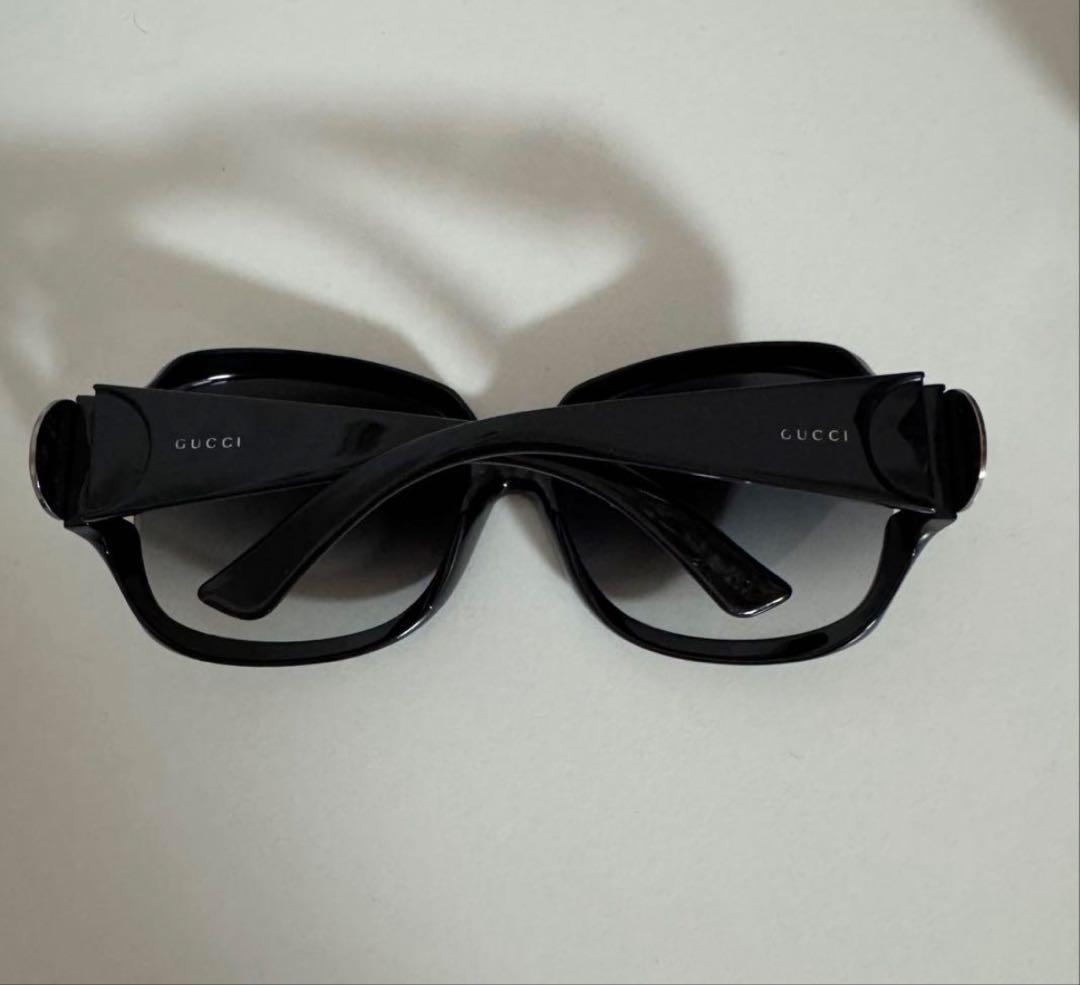 GUCCI サングラス ブラック サイドロゴ ユニセックス 美品