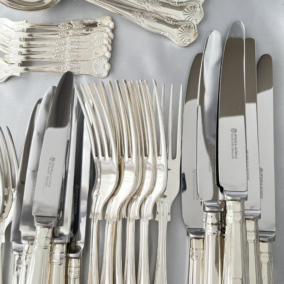 【SPEAR & JACKSON】キングスパターンのディナーフルセット 68本