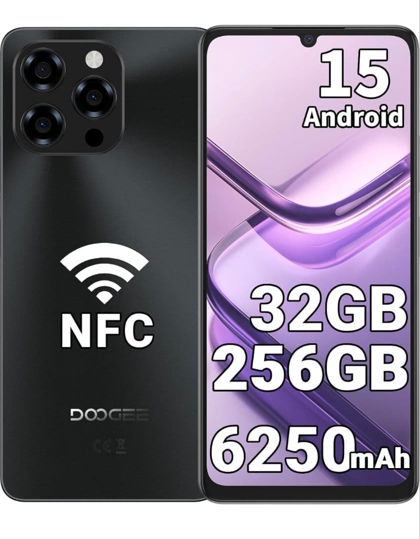 DOOGEE note58 pro 8+24GB/256GB SiMフリー