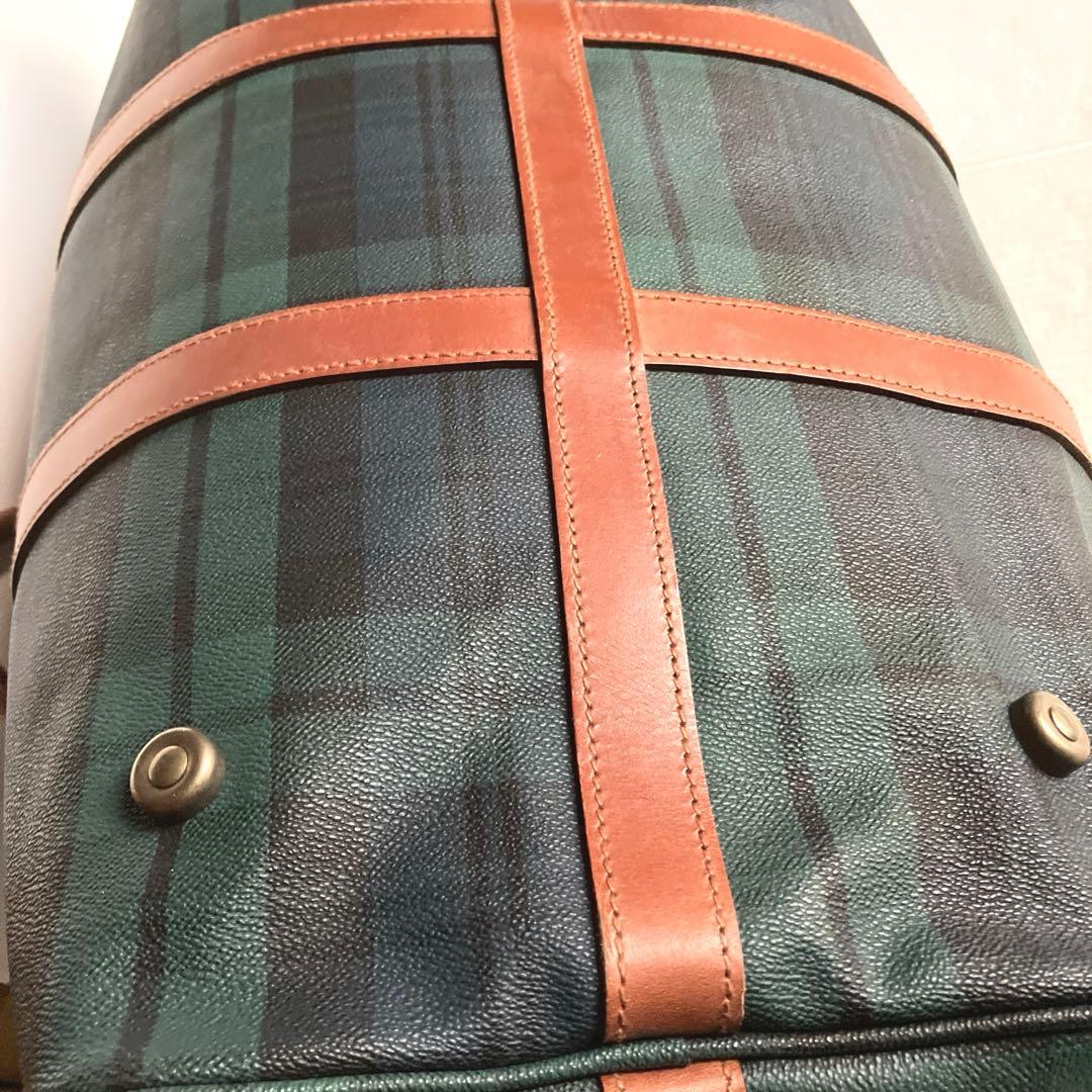 Polo Ralph Lauren チェック柄ボストンバッグ