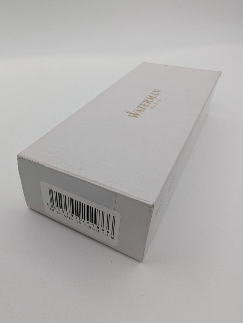 希少新品 ウォーターマン 万年筆 M 中字 チャールストン エボニーブラックGT