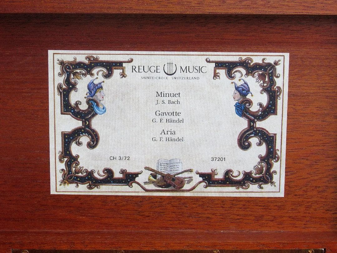 リュージュ REUGE MUSIC オルゴール 72弁