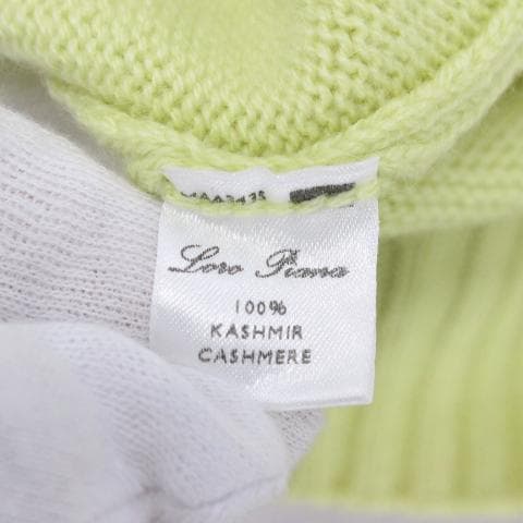 ◇良品 Loro Piana ベビーイエロー クルーネックニット カシミヤ