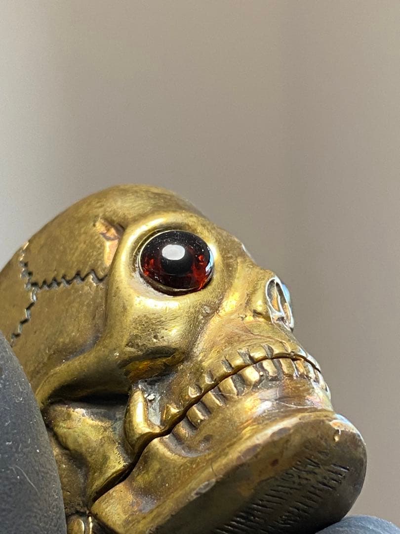 ビンテージ スカル マッチケース レア 珍品 デビル バイカー チョッパー