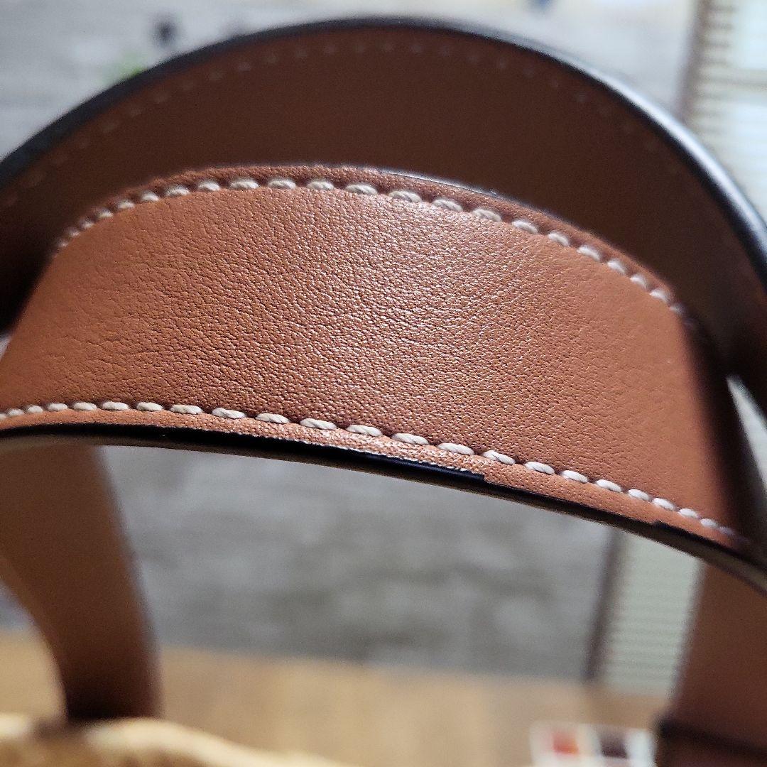 LOEWE かごバッグ ナチュラル/ブラウン　美品です✨