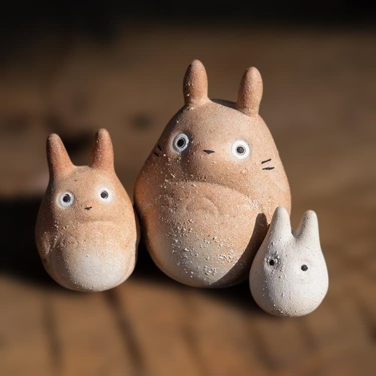 【新品未使用】 ジブリ となりのトトロ 信楽焼 3体セット 大 中 小