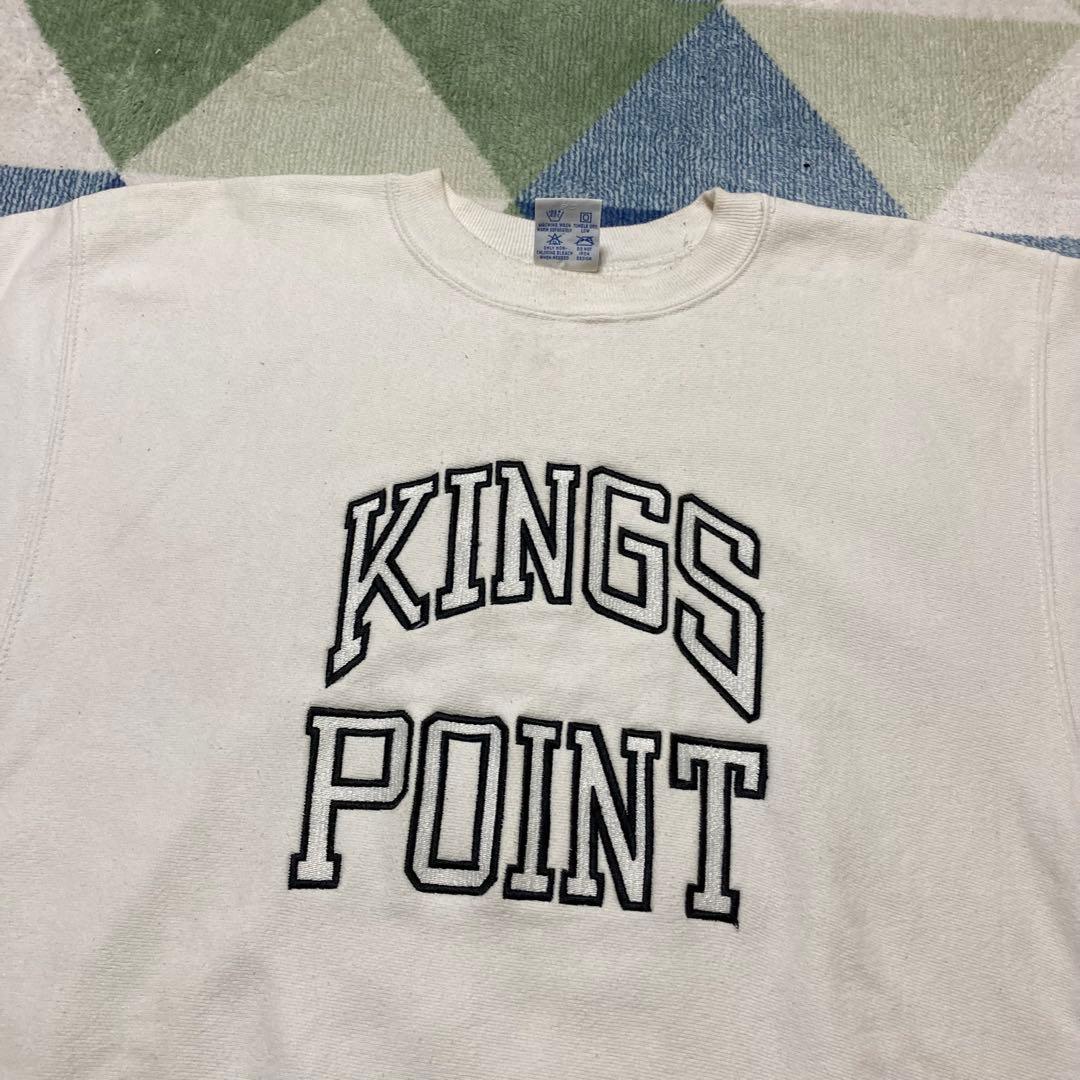 90s Champion KINGS POINTリバースウィーブ刺繍タグUSA製