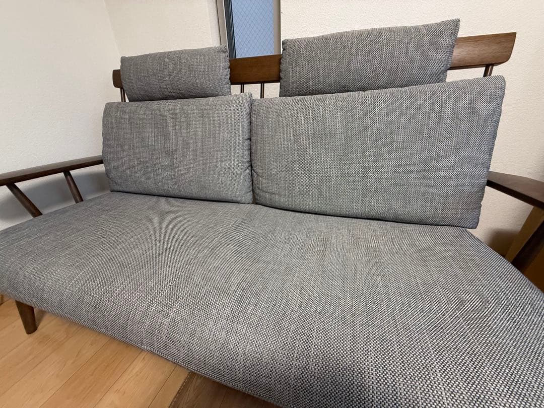 HIDA/飛騨産業 NEWMCKINLEY　3Pソファ ハイバック　ヘッドレスト